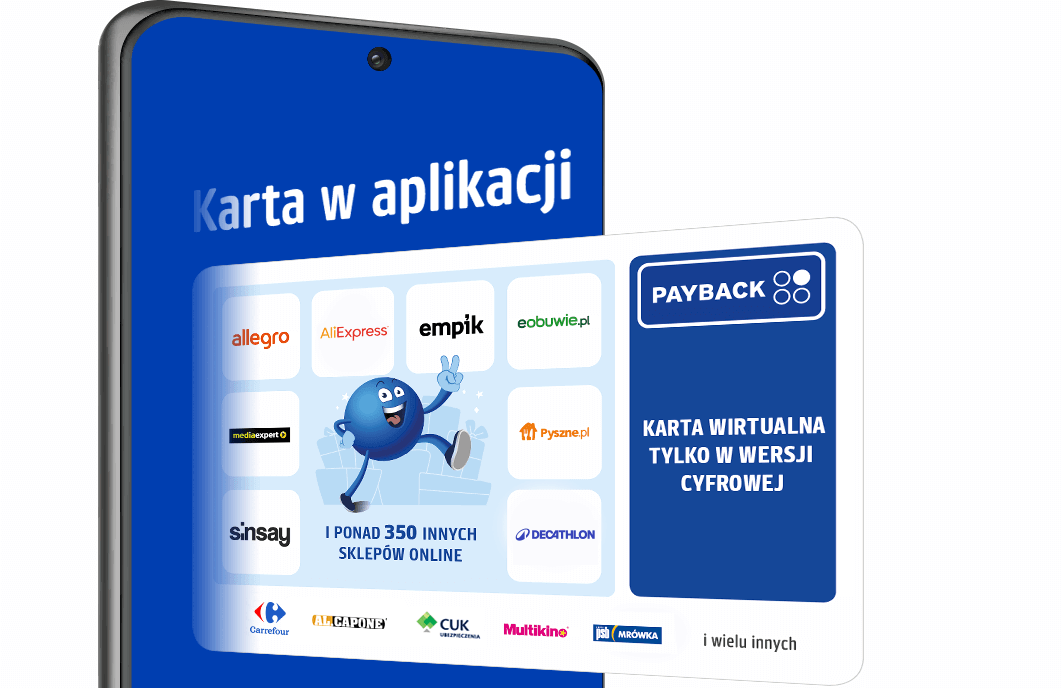 Sklepy online - karta w aplikacji